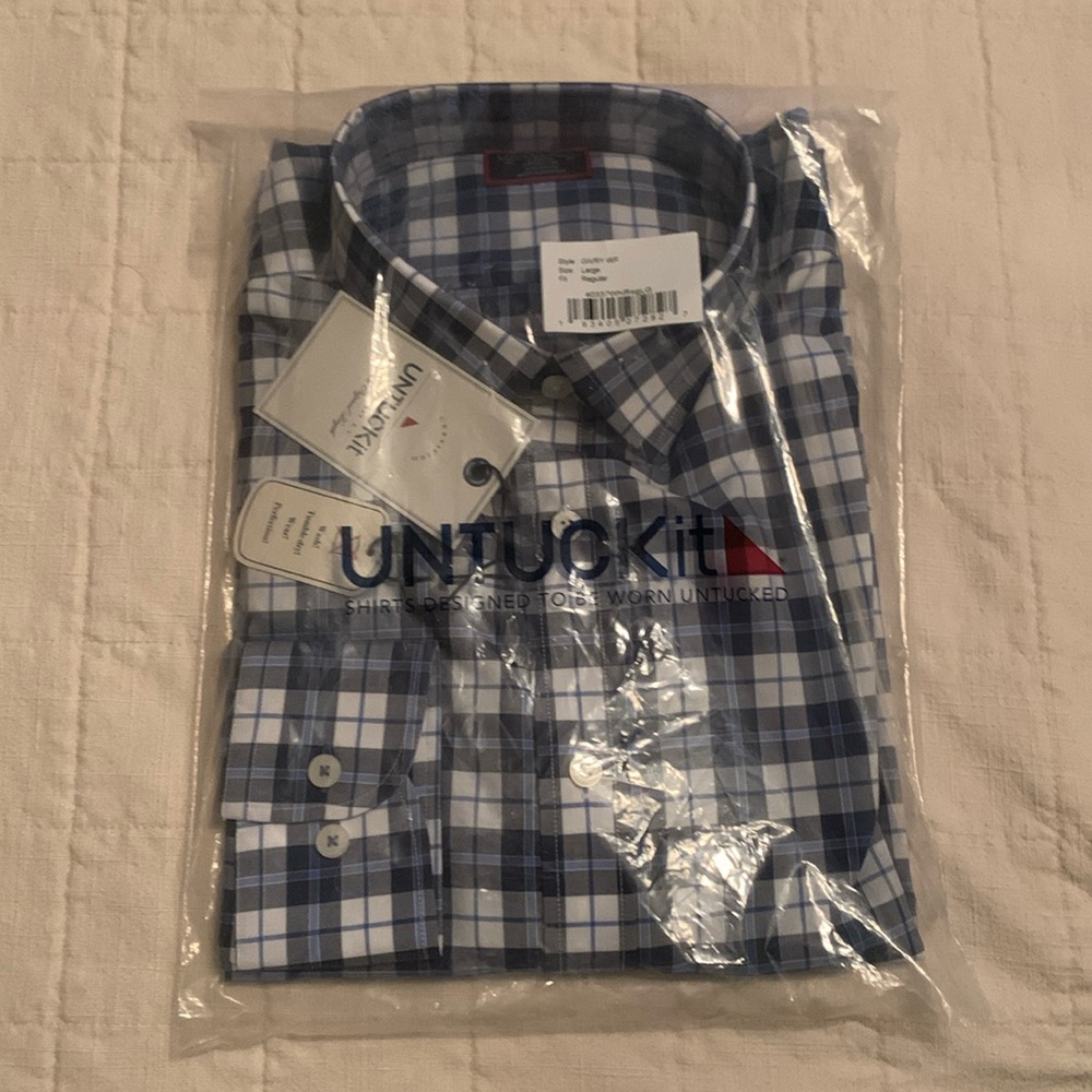 Untuckit shirt; new in bag